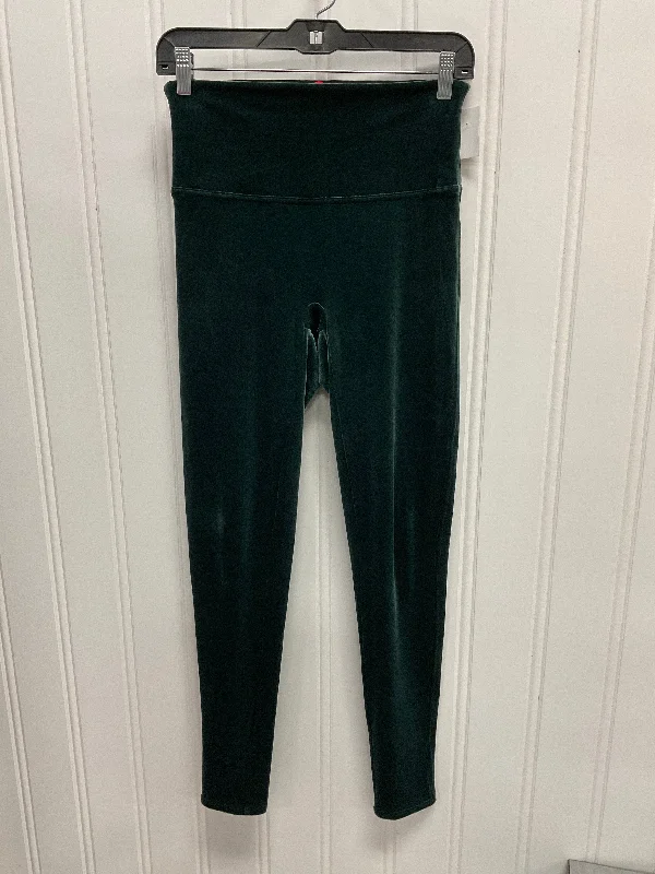 Pants Leggings By Spanx In Green, Size:L