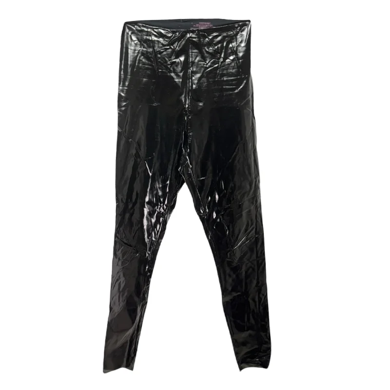 Faux Patent Leather Leggings By Commando In Black, Size: S