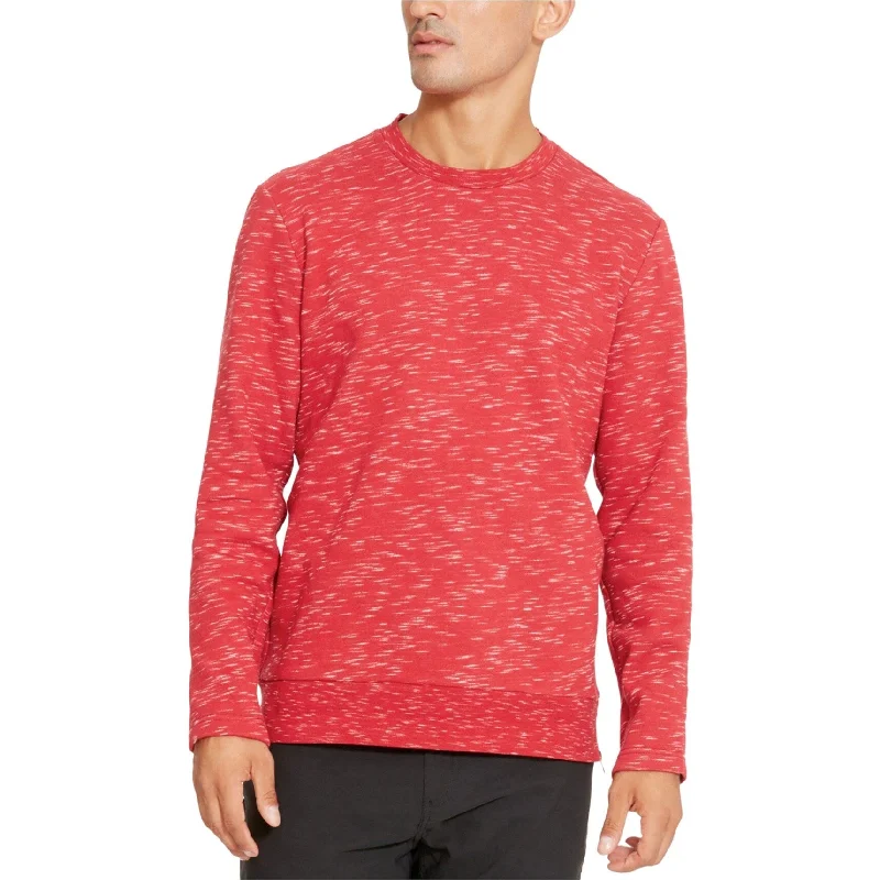 Kenneth Cole Mens Space Dye Pullover Sweater, Red, Medium