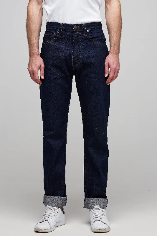 Men's Straight Cut Selvedge Jean - Rinse