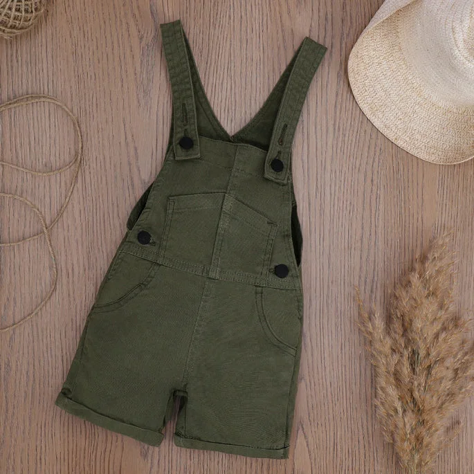 ST - Kids 'Green' Denim Dungaree ST793