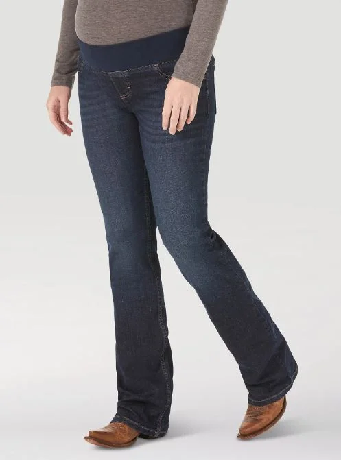 WOMEN'S WRANGLER RETRO MAE MATERNITY JEAN IN M WASH STYLE 1009MWZM2