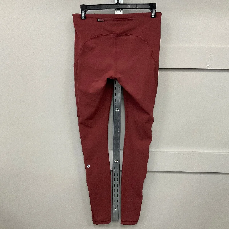 ATHLETIC LEGGINGS by LULULEMON In RUST, Size: 6