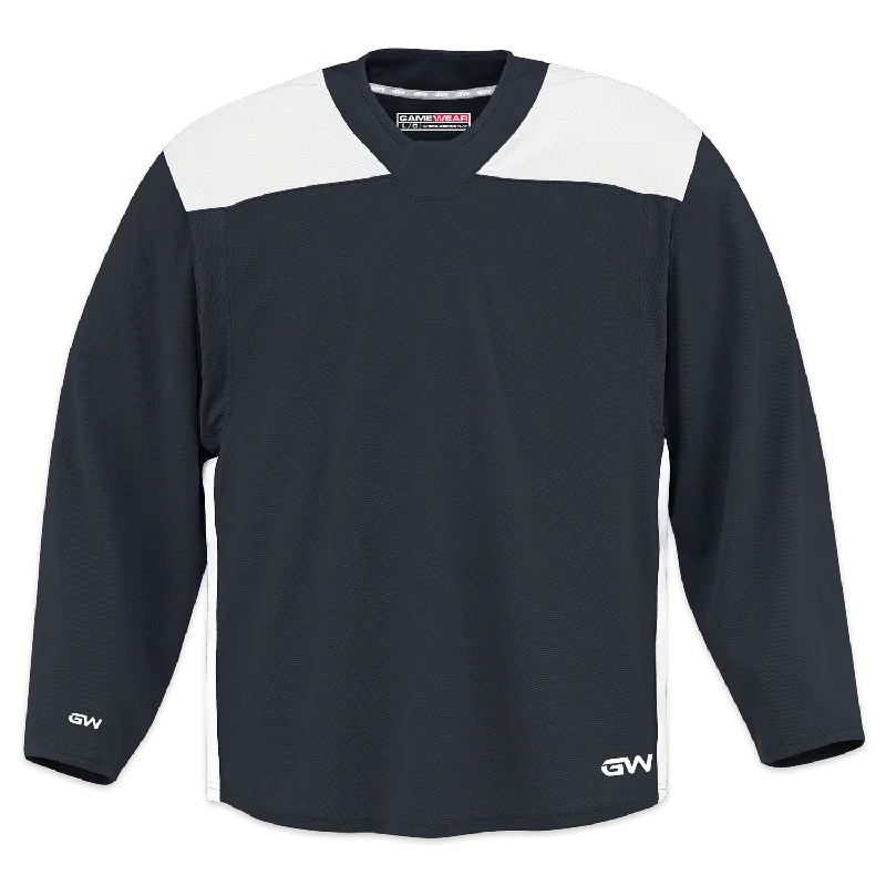 GameWear GW6500 ProLite Series Junior Hockey Practice Jersey - Black / White