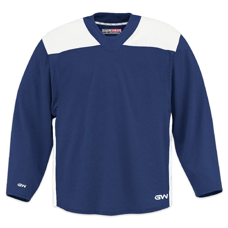 GameWear GW6500 ProLite Series Junior Hockey Practice Jersey - Navy / White