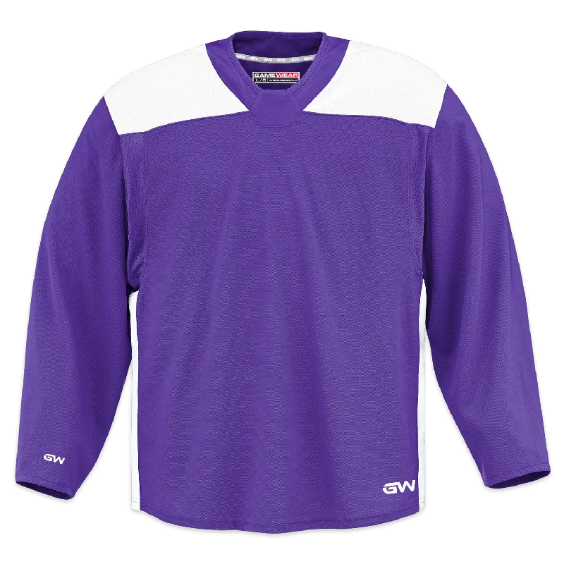 GameWear GW6500 ProLite Series Junior Hockey Practice Jersey - Violet / White