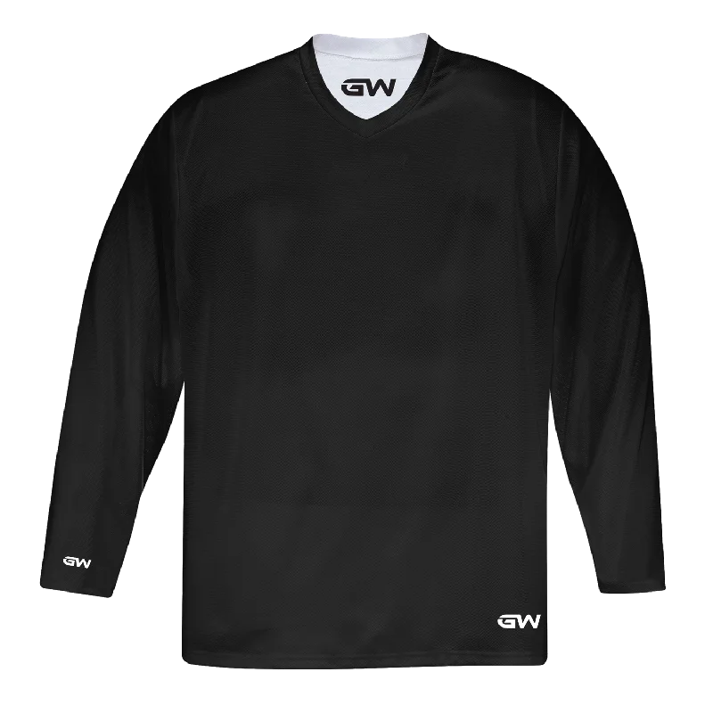 GameWear GW7500 ProLite Series Reversible Senior Hockey Practice Jersey - Black / White