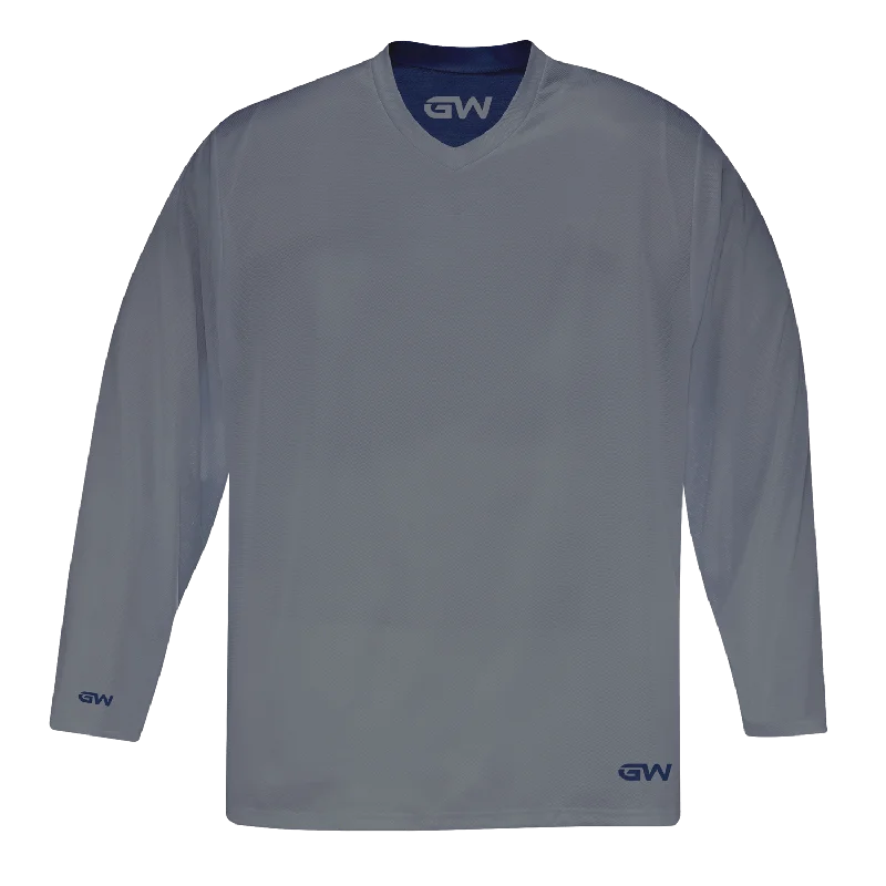 GameWear GW7500 ProLite Series Reversible Senior Hockey Practice Jersey - Grey / Navy