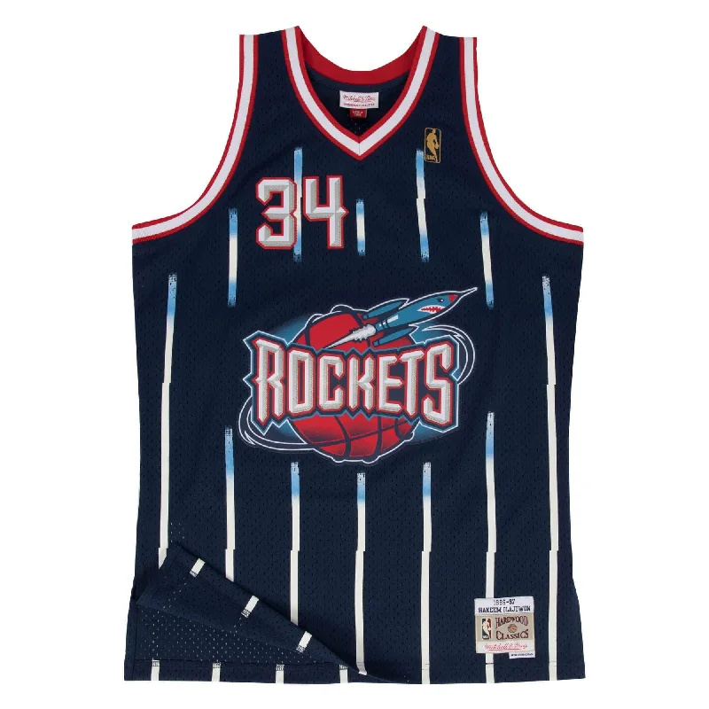 SWINGMAN ROAD JERSEY ROCKETS 96 HAKEEM OLAJUWON