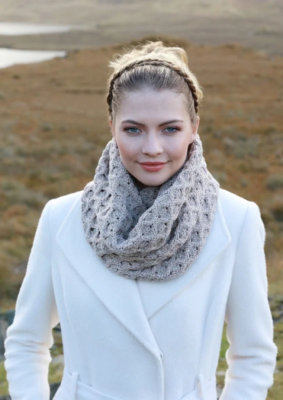 Aran Merino Wool Snood | Oatmeal