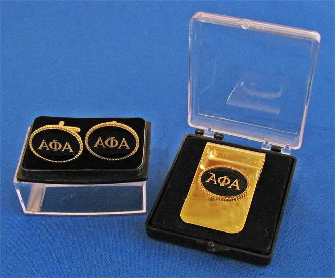 Alpha Oval Money Clip