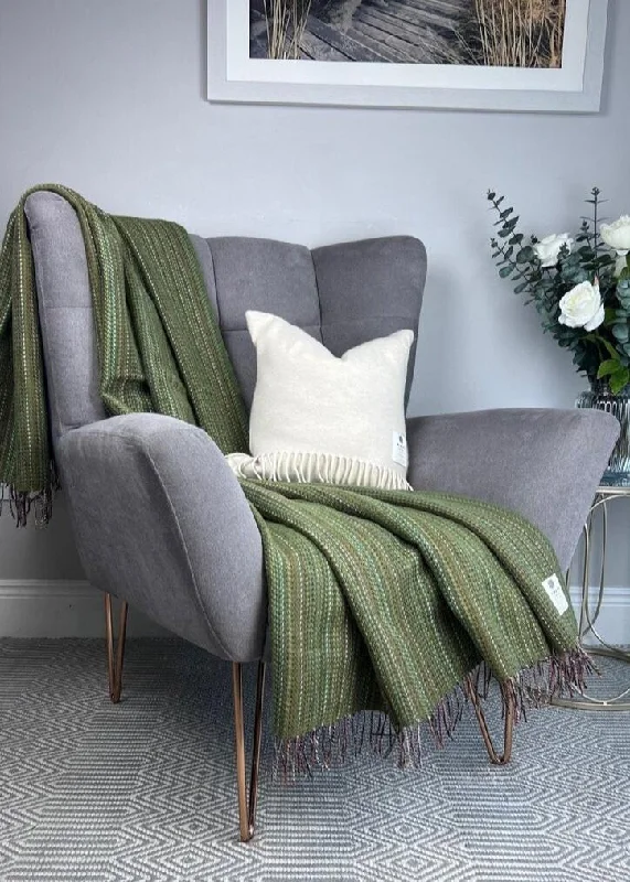 McNutt Tweed Blanket | Meadow Green