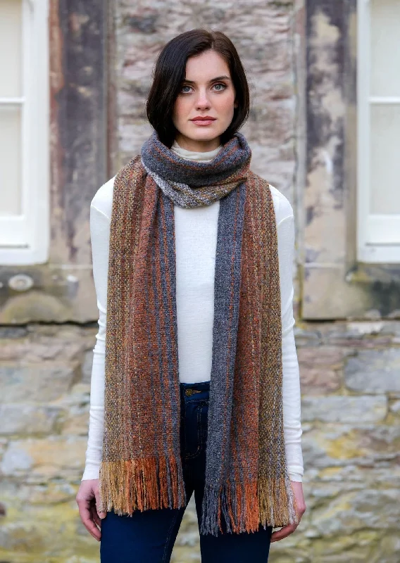 Mucros Islander Scarf | Rust Grey