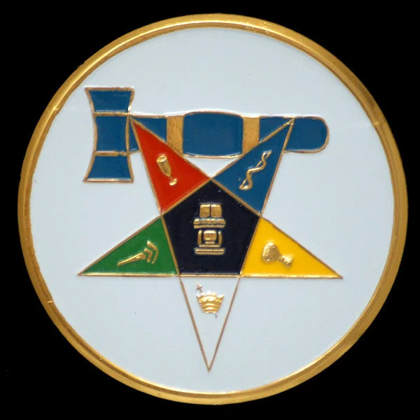 OES Past Matron Round Auto Emblem