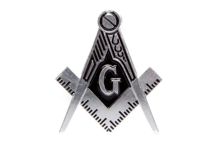 Mason Silver Die Cut Car Badge