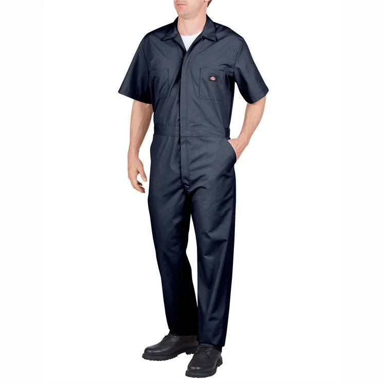 Men's Short Sleeve Poplin Coveralls 33999