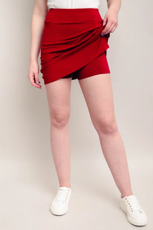 Melly Skort, Lipstick, Bamboo