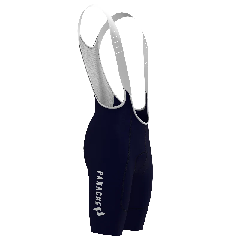 Men's WT 2ND SKIN Bib Short - Midnight Blue w/Panache Logo